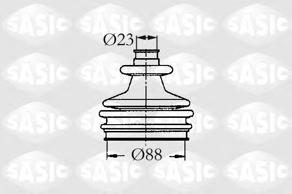 SASIC - 2933803 - Комплект пылника, приводной вал (Привод колеса)