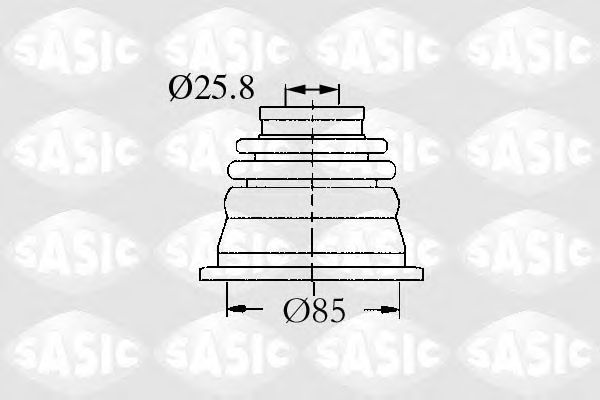 SASIC - 4003458 - Комплект пылника, приводной вал