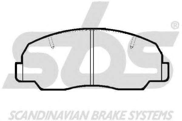 SBS - 1501229948 - Комплект тормозных колодок, дисковый тормоз (Тормозная система)