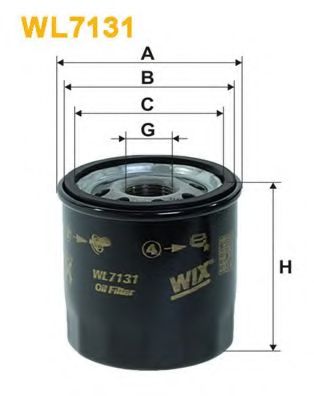 WIX FILTERS - WL7131 - Масляный фильтр (Смазывание)