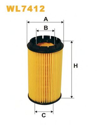 WIX FILTERS - WL7412 - Масляный фильтр (Смазывание)