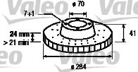 VALEO - 186496 - Тормозной диск (Тормозная система)