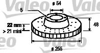 VALEO - 186509 - Тормозной диск (Тормозная система)