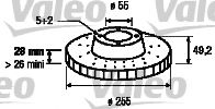 VALEO - 186822 - Тормозной диск (Тормозная система)