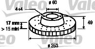 VALEO - 186805 - Тормозной диск (Тормозная система)