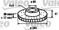 VALEO - 186790 - Тормозной диск (Тормозная система)