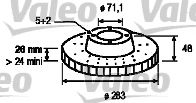 VALEO - 186746 - Тормозной диск (Тормозная система)