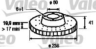 VALEO - 186188 - Тормозной диск (Тормозная система)