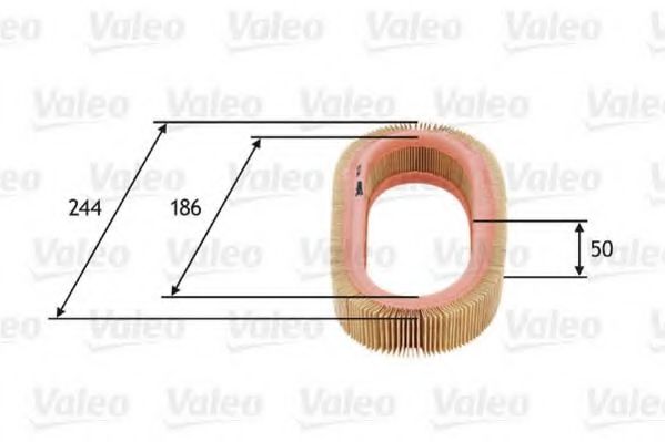 VALEO - 585616 - Воздушный фильтр (Система подачи воздуха)