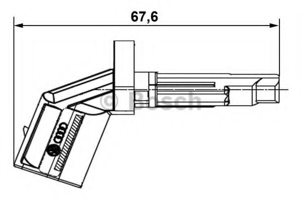 BOSCH - 0 265 007 930 - Датчик, частота вращения колеса (Тормозная система)