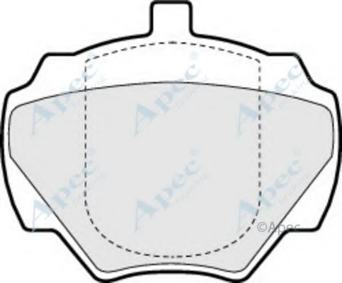 APEC BRAKING - PAD706 - Комплект тормозных колодок, дисковый тормоз (Тормозная система)