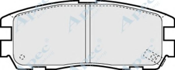 APEC BRAKING - PAD798 - Комплект тормозных колодок, дисковый тормоз (Тормозная система)