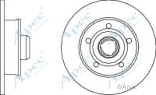 APEC BRAKING - DSK228 - Тормозной диск (Тормозная система)