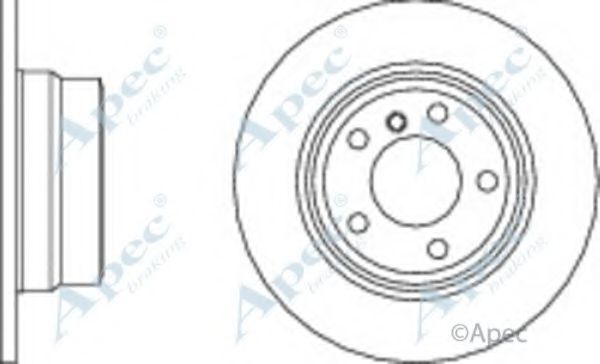 APEC BRAKING - DSK2172 - Тормозной диск (Тормозная система)