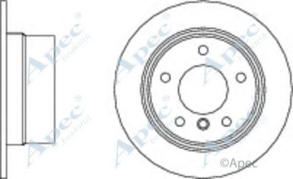 APEC BRAKING - DSK352 - Тормозной диск (Тормозная система)