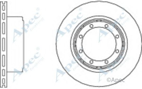 APEC BRAKING - DSK2805 - Тормозной диск (Тормозная система)