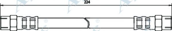 APEC BRAKING - HOS3442 - Тормозной шланг (Тормозная система)