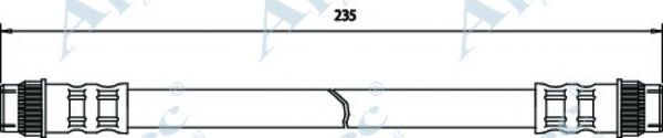 APEC BRAKING - HOS3463 - Тормозной шланг (Тормозная система)