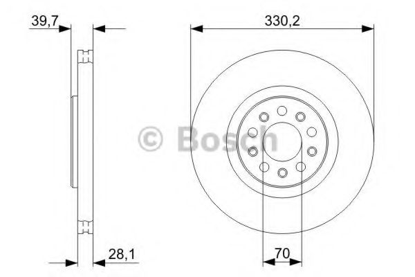 BOSCH - 0 986 479 290 - Тормозной диск (Тормозная система)