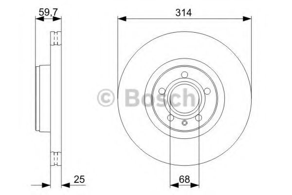 BOSCH - 0 986 479 301 - Тормозной диск (Тормозная система)