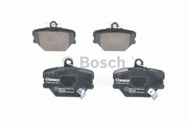 BOSCH - 0 986 424 471 - Комплект тормозных колодок, дисковый тормоз (Тормозная система)