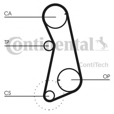 CONTITECH - CT637K1 - Комплект ремня ГРМ (Ременный привод)