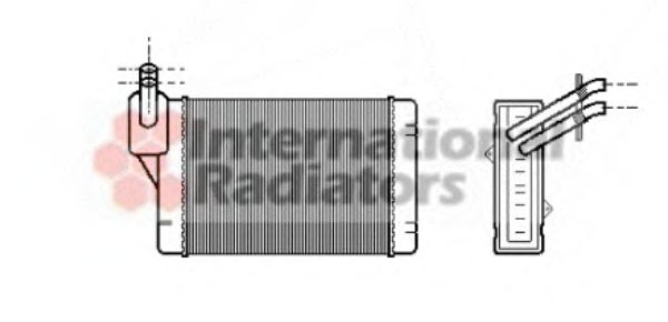 VAN WEZEL - 58006069 - Теплообменник, отопление салона (Отопление / вентиляция)