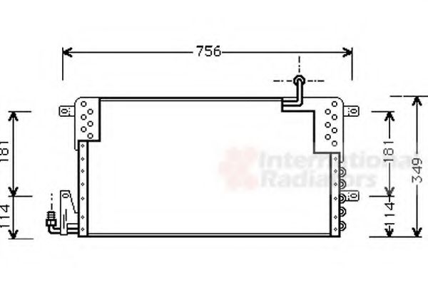 VAN WEZEL - 58005161 - Конденсатор, кондиционер (Кондиционер)