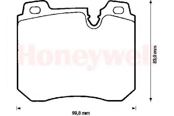 BENDIX - 571842B - Комплект тормозных колодок, дисковый тормоз