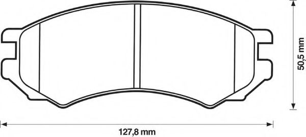 BENDIX - 571400B - Комплект тормозных колодок, дисковый тормоз