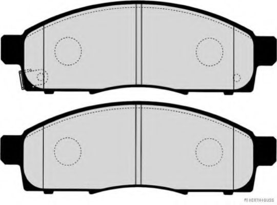 HERTH+BUSS JAKOPARTS - J3601030 - Комплект тормозных колодок, дисковый тормоз (Тормозная система)