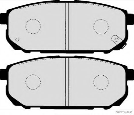 HERTH+BUSS JAKOPARTS - J3610305 - Комплект тормозных колодок, дисковый тормоз (Тормозная система)