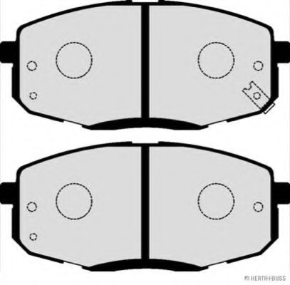 HERTH+BUSS JAKOPARTS - J3610516 - Комплект тормозных колодок, дисковый тормоз