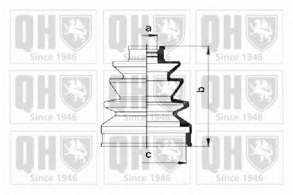 QUINTON HAZELL - QJB383 - Комплект пылника, приводной вал (Привод колеса)