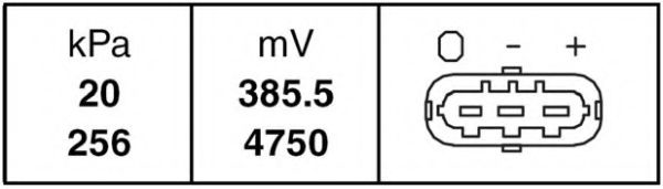 HELLA - 6PP 009 400-111 - Датчик, давление наддува (Контрольные приборы)