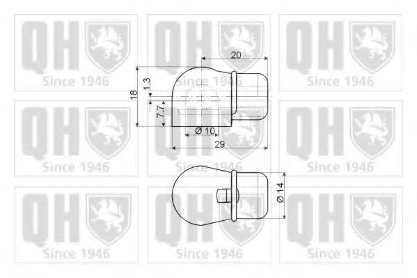 QUINTON HAZELL - QTS128568 - Газовая пружина, крышка багажник (Кузов)