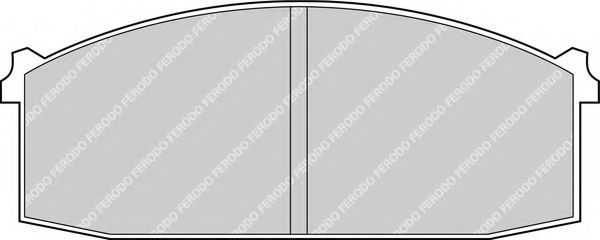 FERODO - FDB225 - Комплект тормозных колодок, дисковый тормоз (Тормозная система)