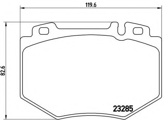 BREMBO - P 50 048 - Комплект тормозных колодок, дисковый тормоз (Тормозная система)