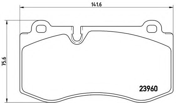 BREMBO - P 50 074 - Комплект тормозных колодок, дисковый тормоз (Тормозная система)