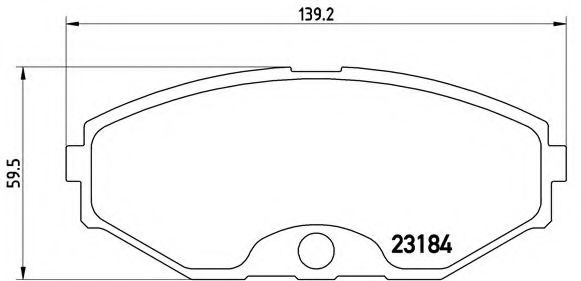 BREMBO - P 56 052 - Комплект тормозных колодок, дисковый тормоз (Тормозная система)