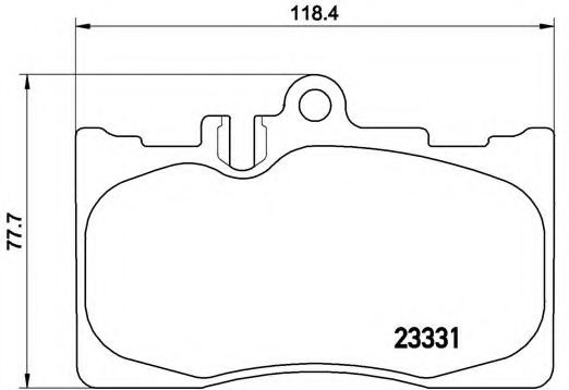 BREMBO - P 83 058 - Комплект тормозных колодок, дисковый тормоз (Тормозная система)