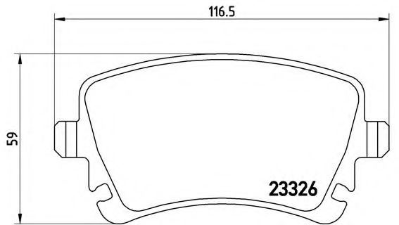 BREMBO - P 85 064 - Комплект тормозных колодок, дисковый тормоз (Тормозная система)