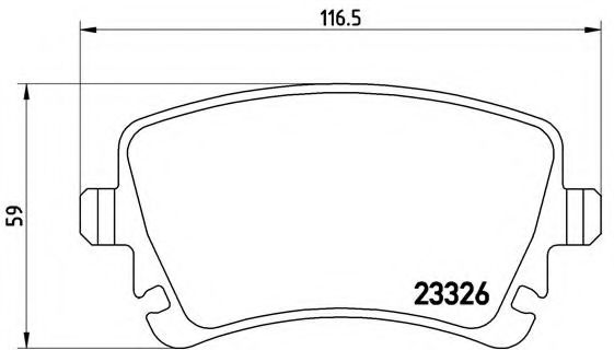 BREMBO - P 85 083 - Комплект тормозных колодок, дисковый тормоз (Тормозная система)