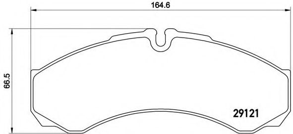 BREMBO - P A6 021 - Комплект тормозных колодок, дисковый тормоз (Тормозная система)