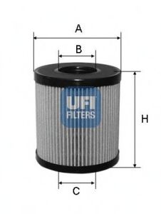 UFI - 25.060.00 - Масляный фильтр (Смазывание)