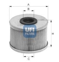 UFI - 26.686.00 - Топливный фильтр (Система подачи топлива)