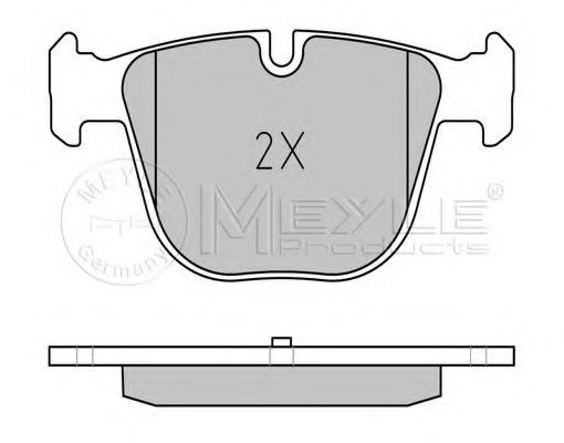 MEYLE - 025 237 3017 - Комплект тормозных колодок, дисковый тормоз (Тормозная система)