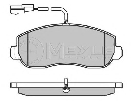 MEYLE - 025 251 4718/W - Комплект тормозных колодок, дисковый тормоз (Тормозная система)