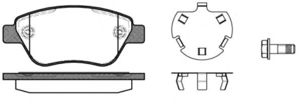 REMSA - 0858.30 - Комплект тормозных колодок, дисковый тормоз (Тормозная система)