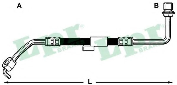 LPR - 6T46218 - Тормозной шланг (Тормозная система)